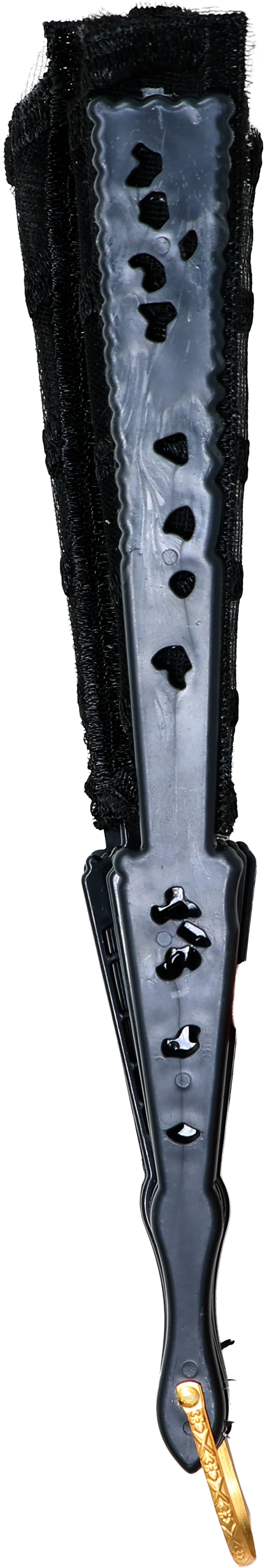 Abanico Gótico Negro de Telaraña - Image 3
