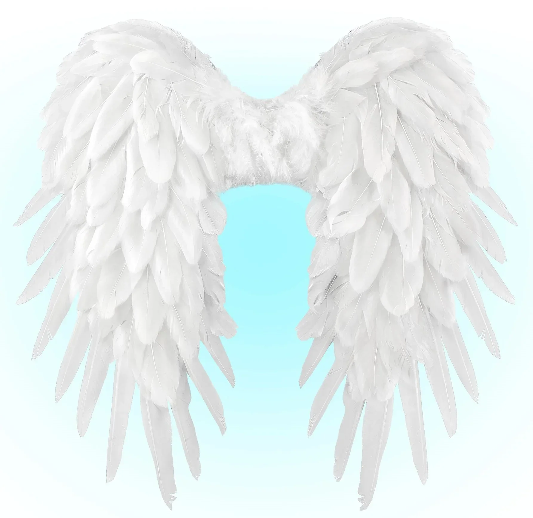 Alas de Ángel Celestial con Plumas Blancas