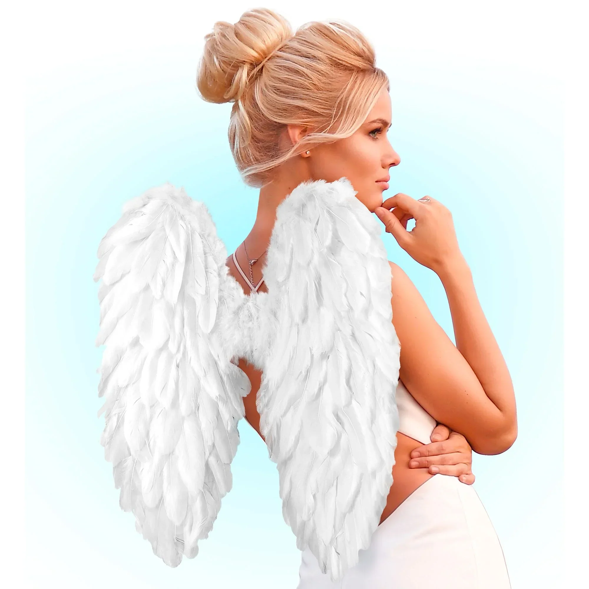 Alas con Plumas Blancas de Ángel del Cielo - Image 2