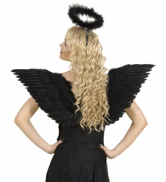 Alas de plumas naturales Negras - Image 5
