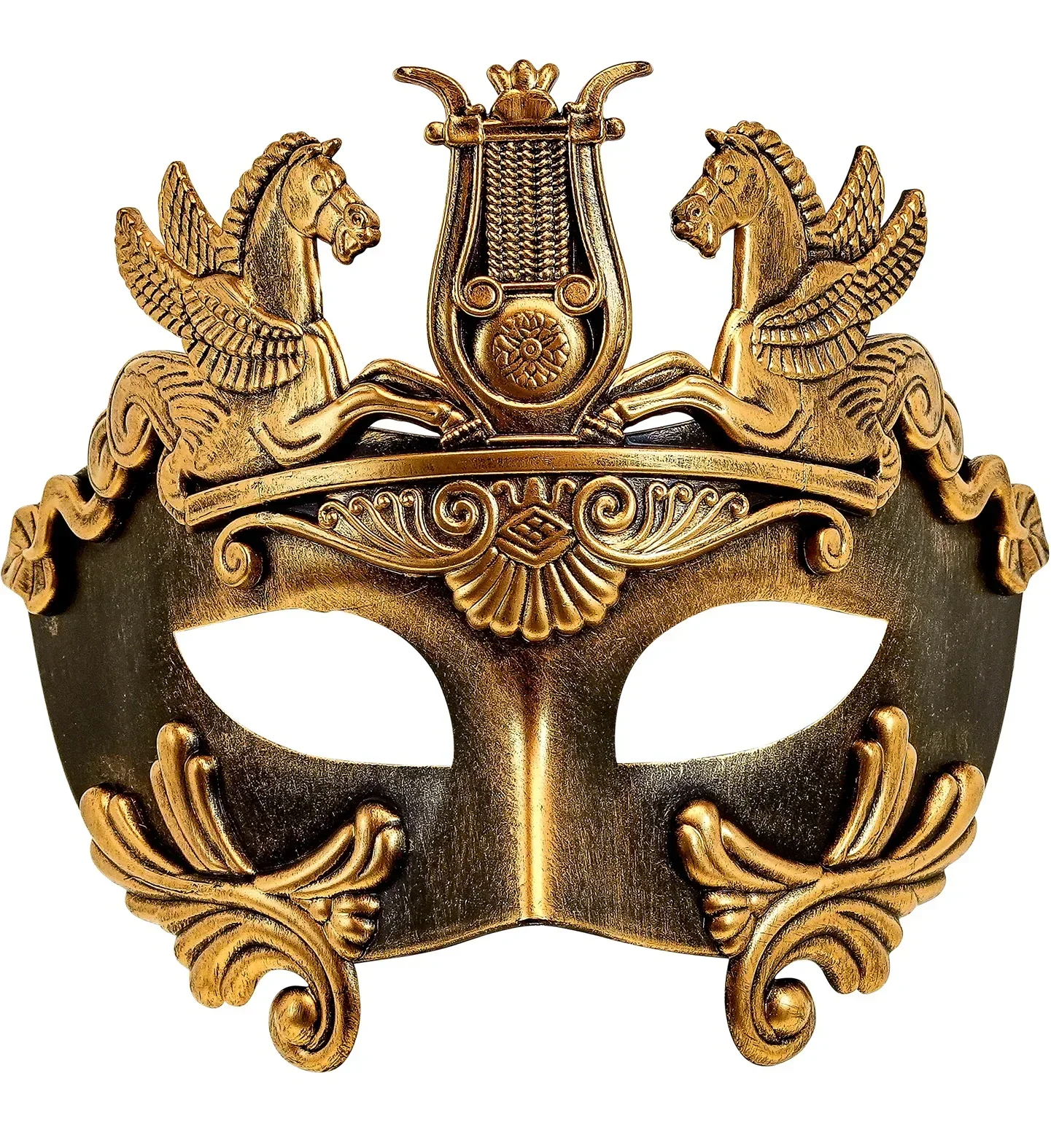 Antifaz Griego o Romano Dorado