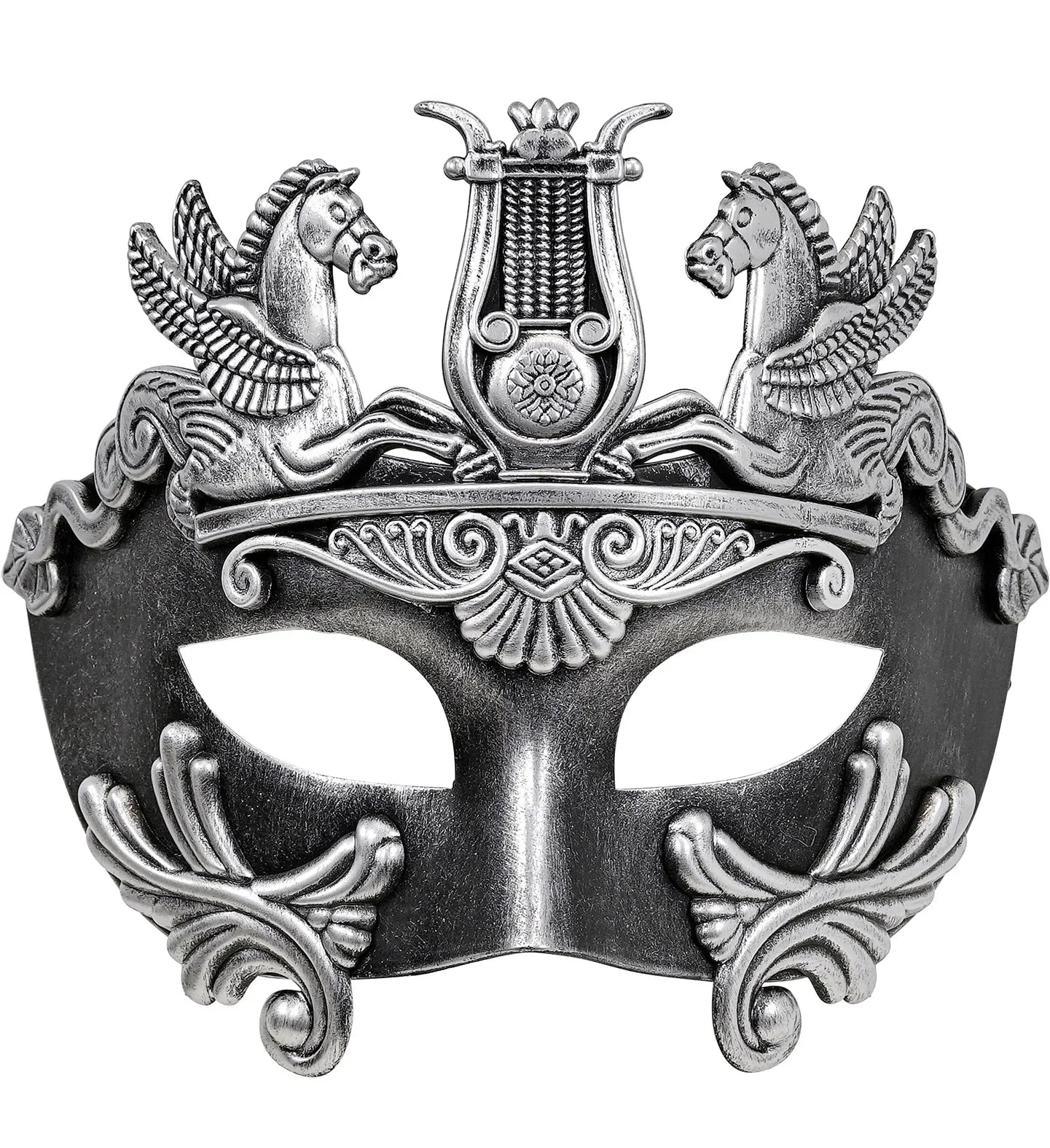 Antifaz Griego o Romano Plateado