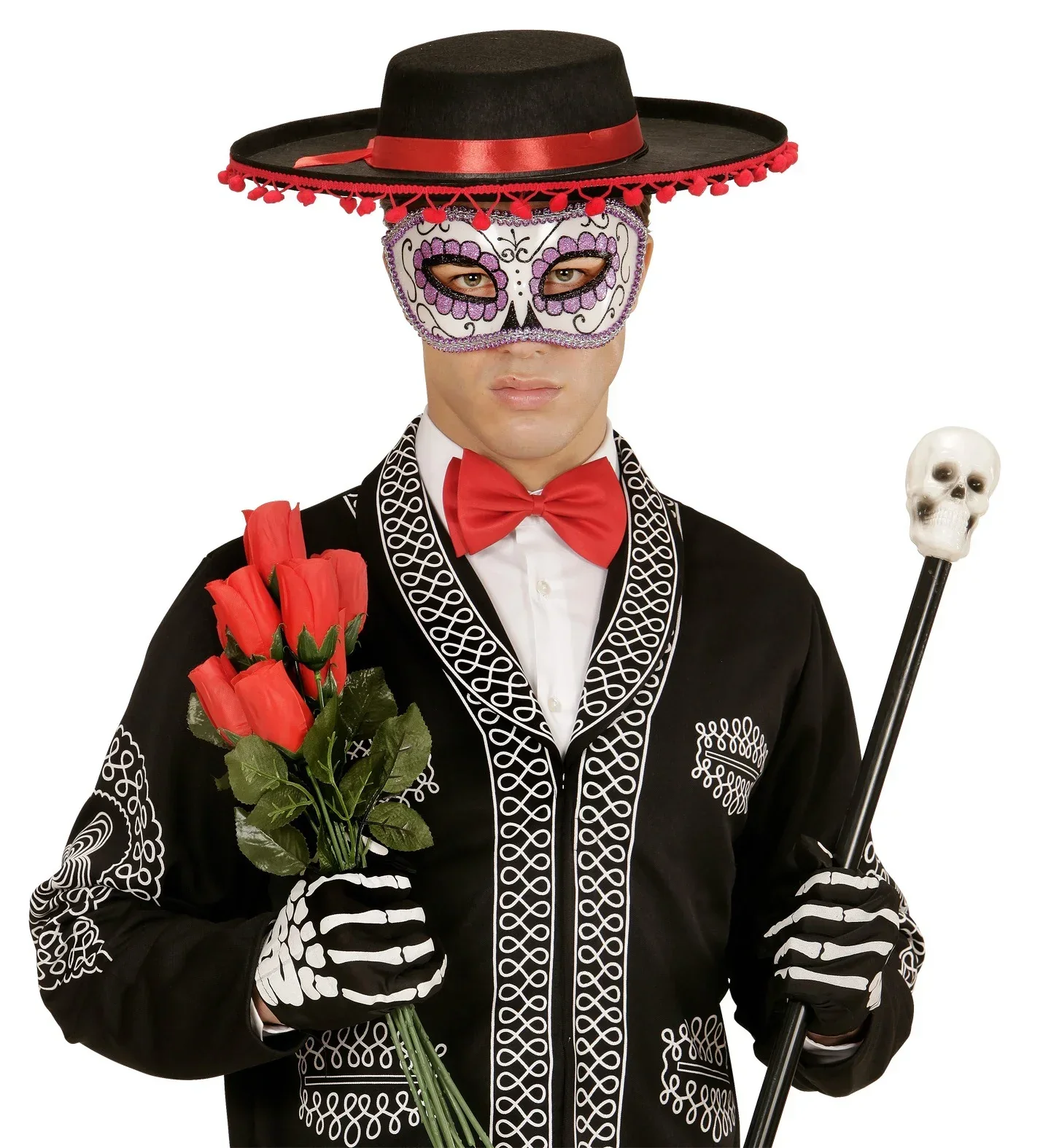 Antifaz morado del Día de los Muertos - Image 3