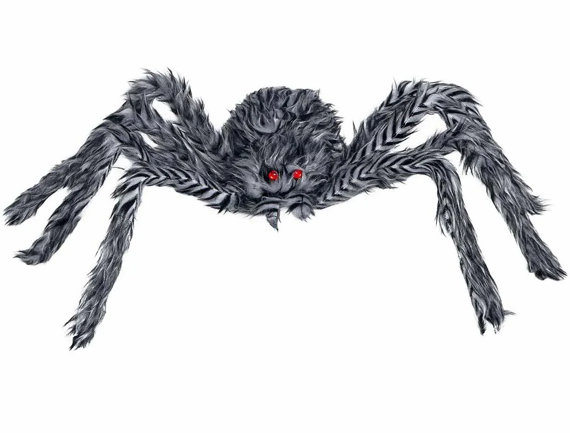 Araña Gris Peluda de 60cm - Image 3