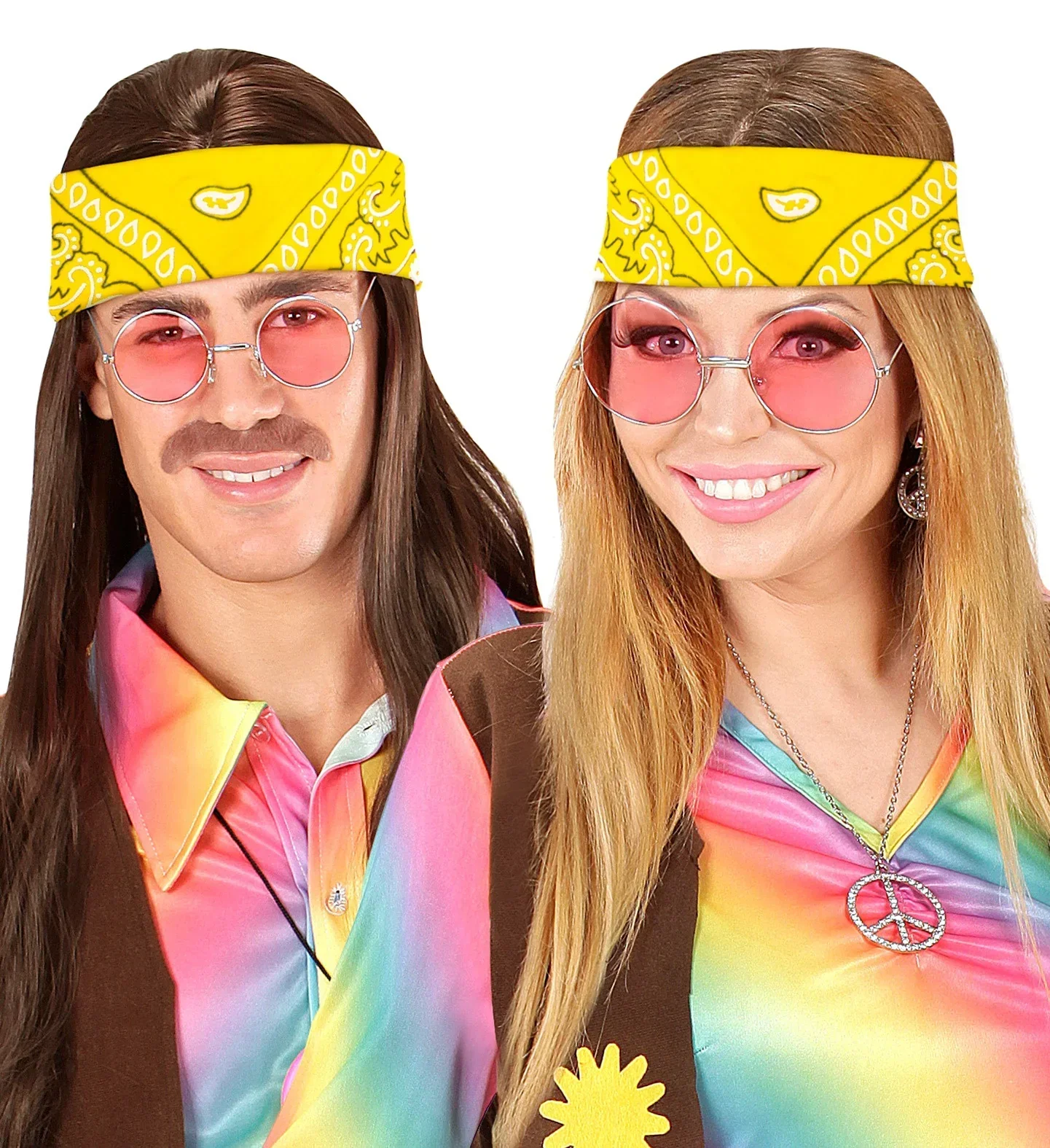 Pañuelo Bandana Amarillo para Adulto - Image 2