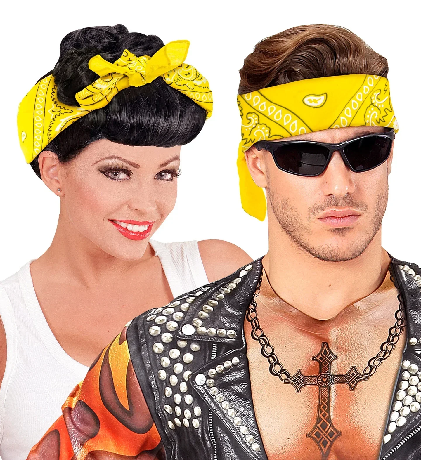 Pañuelo Bandana Amarillo para Adulto - Image 3