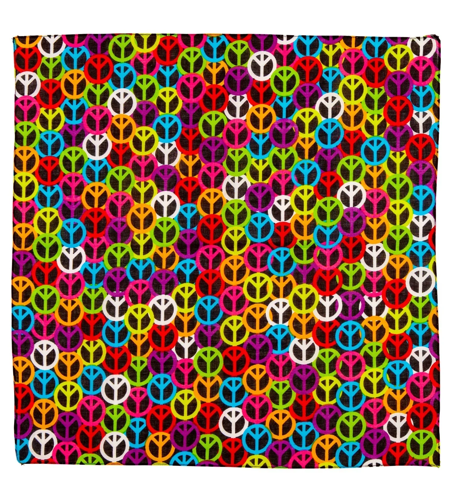 Pañuelo Bandana con Símbolos de la Paz para Adulto - Image 4