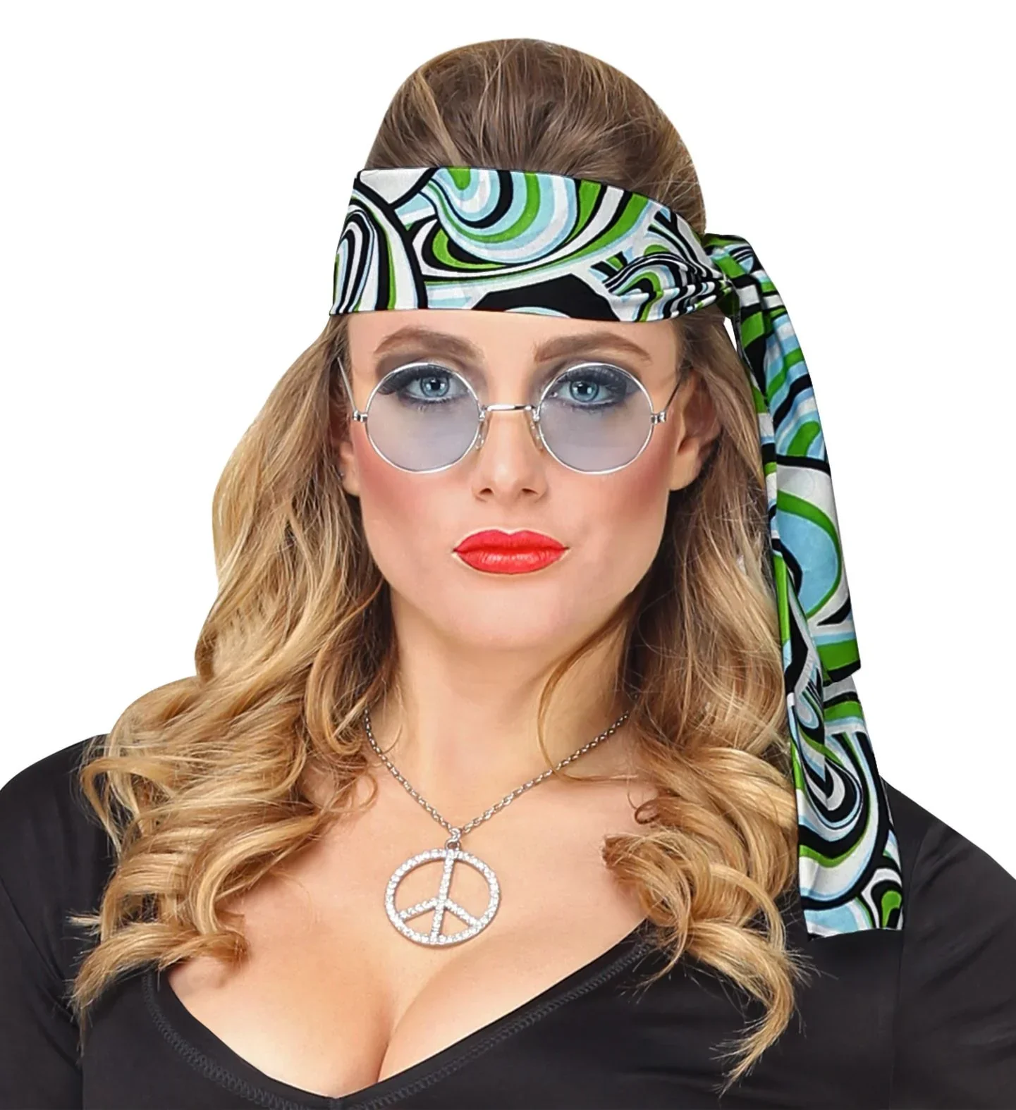 Bandana Años 70 con Ondas de Colores - Image 3