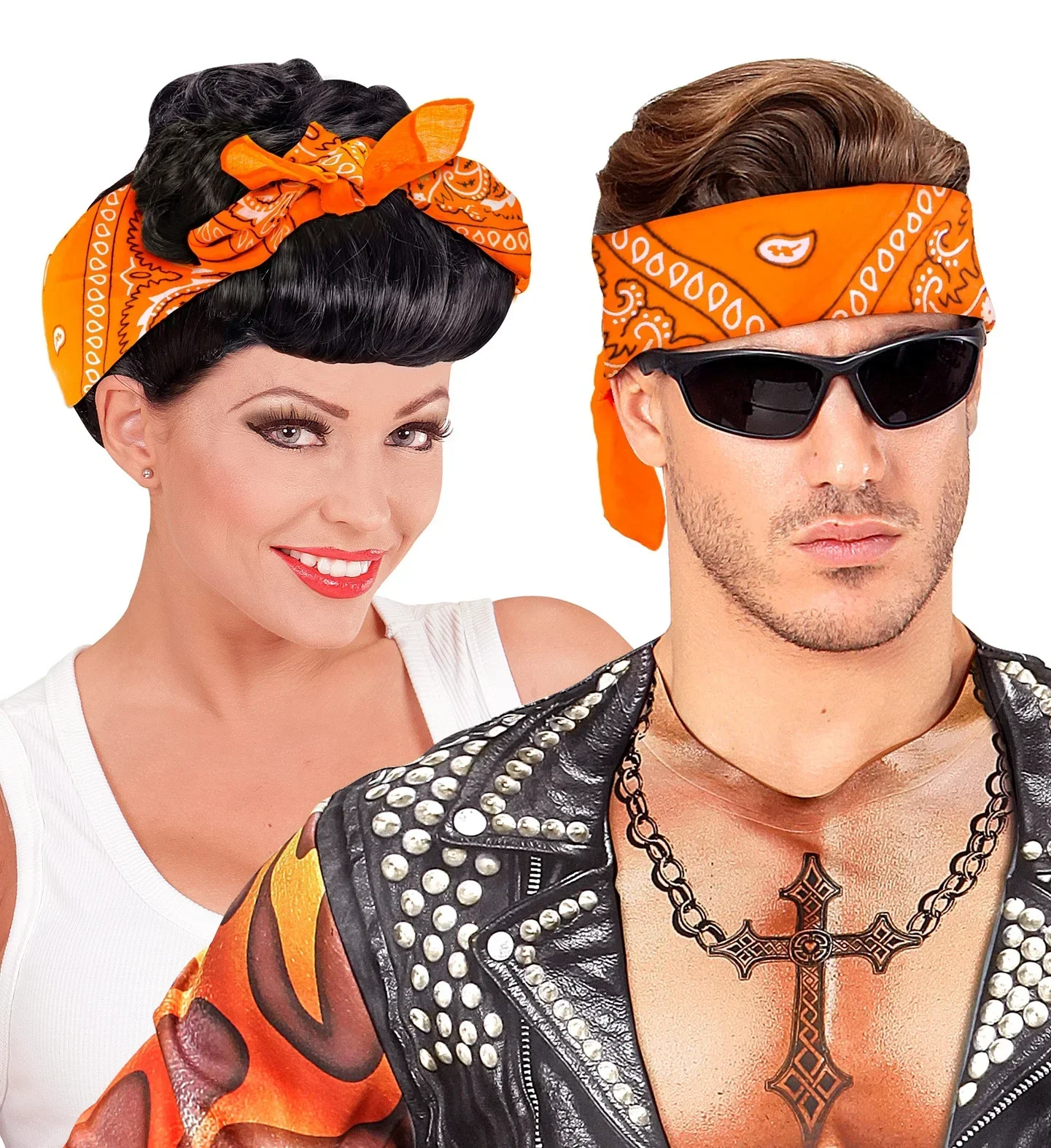 Pañuelo Bandana Naranja para Adulto - Image 3