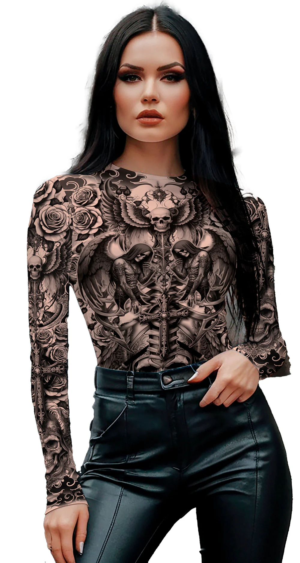 Body Efecto Tatuajes Góticos para Mujer