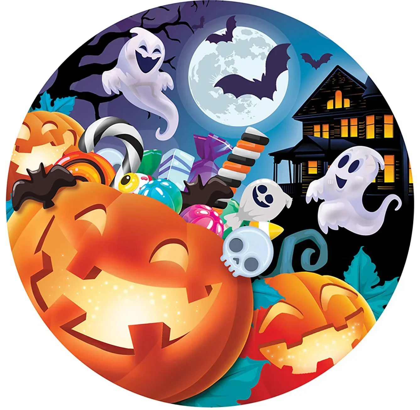 Bol de Calabazas con Caramelos de Halloween - Image 3
