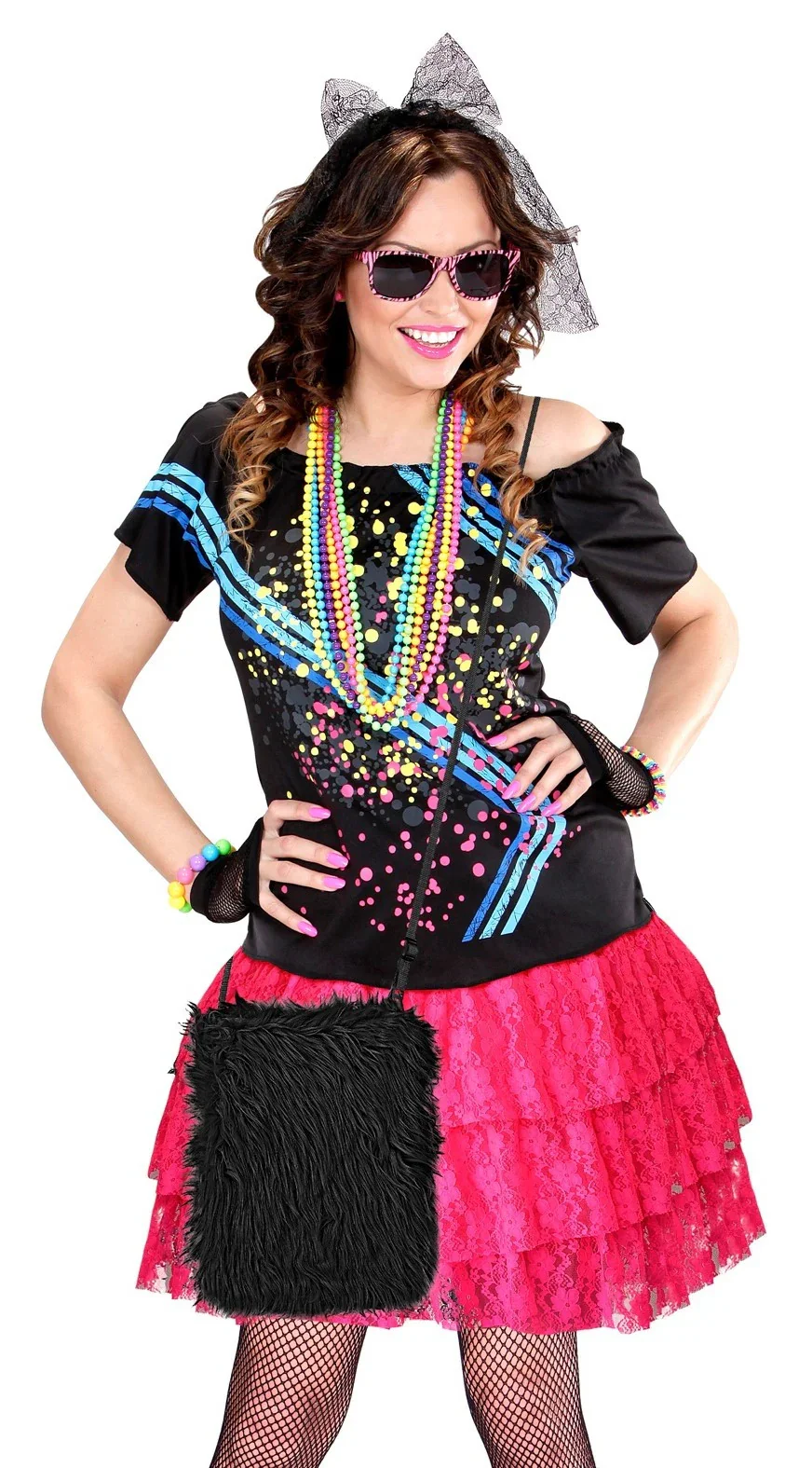Bolso de Peluche Negro - Image 2