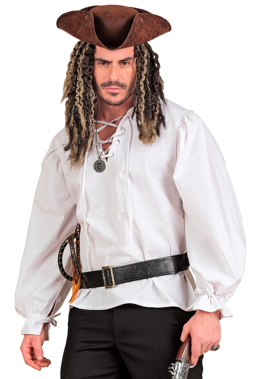 Camisa Blanca de Personaje Histórico para Hombre - Image 3