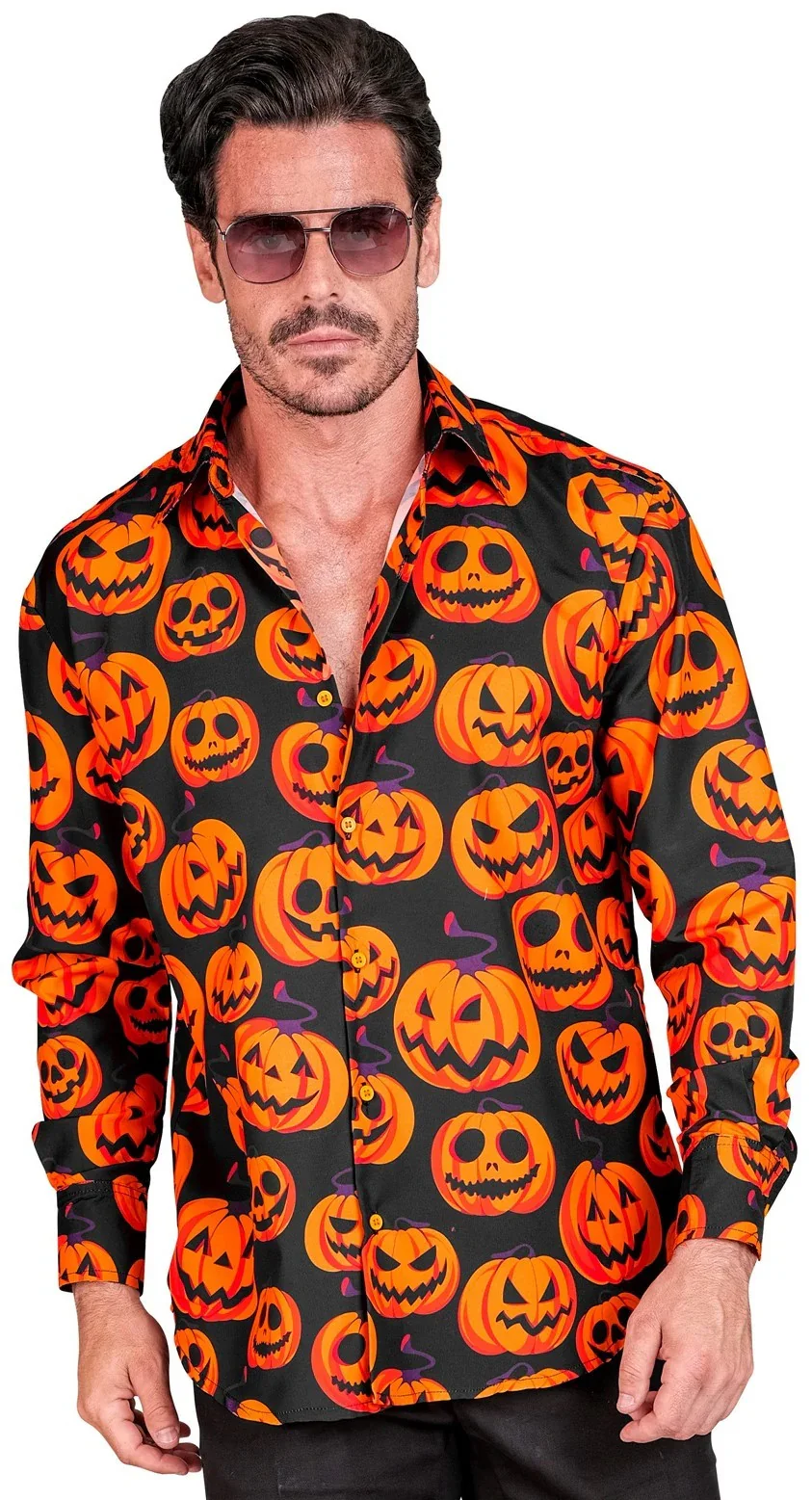Camisa de Calabazas de Halloween para Hombre - Image 2