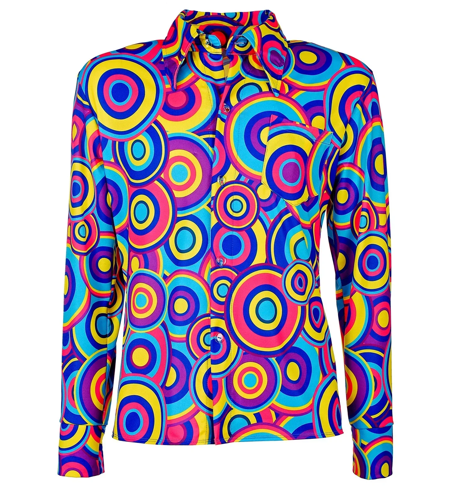 Camisa Disco Años 70 Psicodélica para Hombre - Image 4