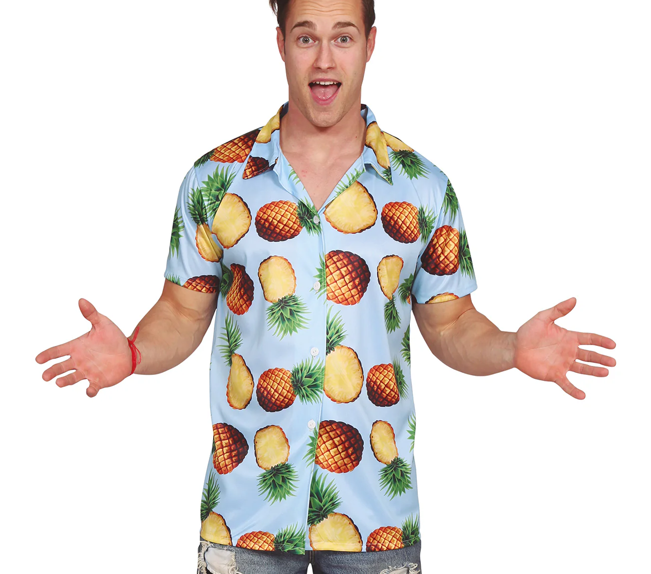 Camisa Hawaiana con Piñas para Hombre - Image 3