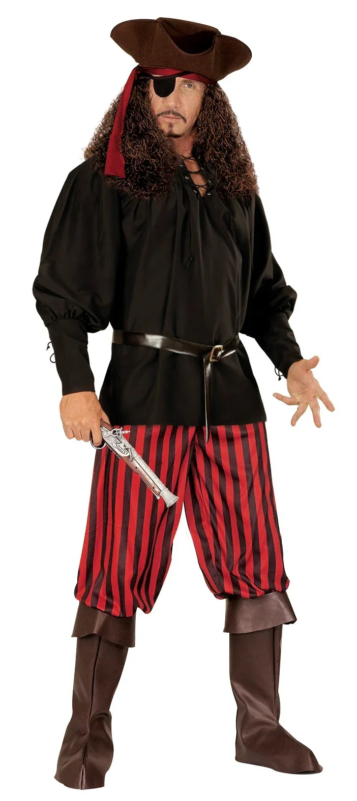 Camisa Medieval Negra para Adulto - Image 4