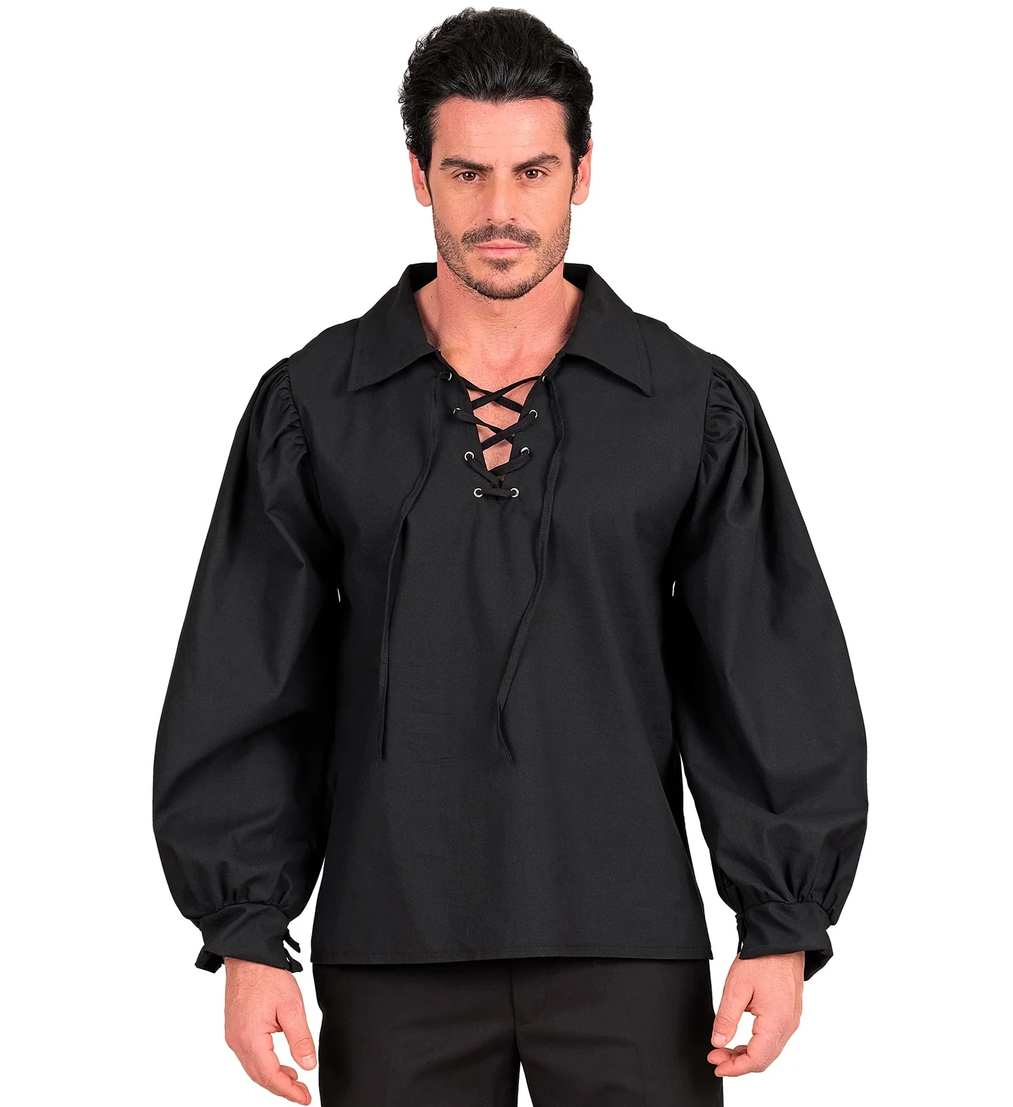 Camisa Negra de Personaje Histórico para Hombre