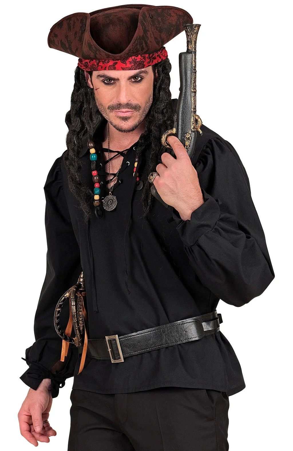 Camisa Negra de Personaje Histórico para Hombre - Image 2