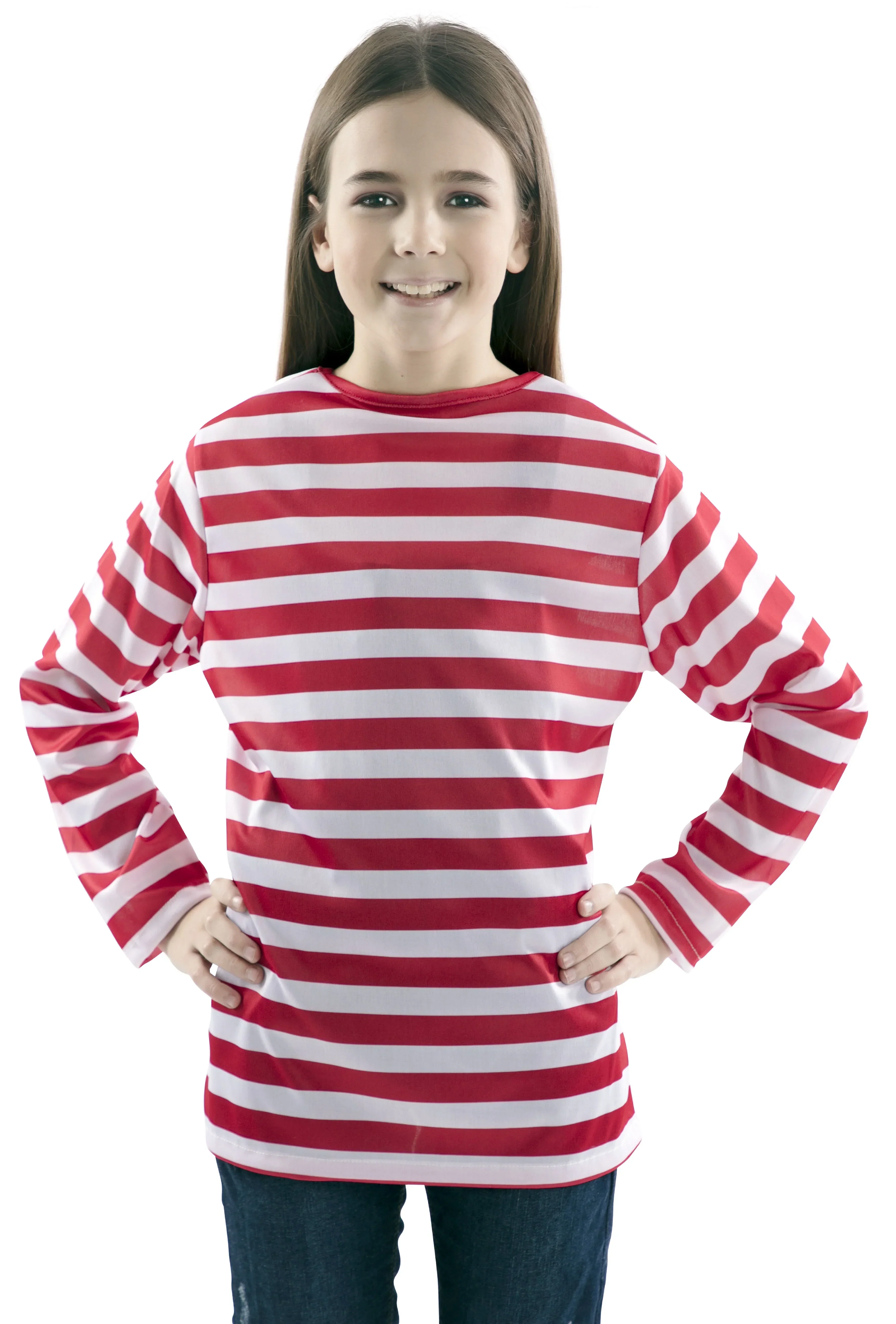 Camiseta de Rayas Rojas y Blancas Infantil - Image 2
