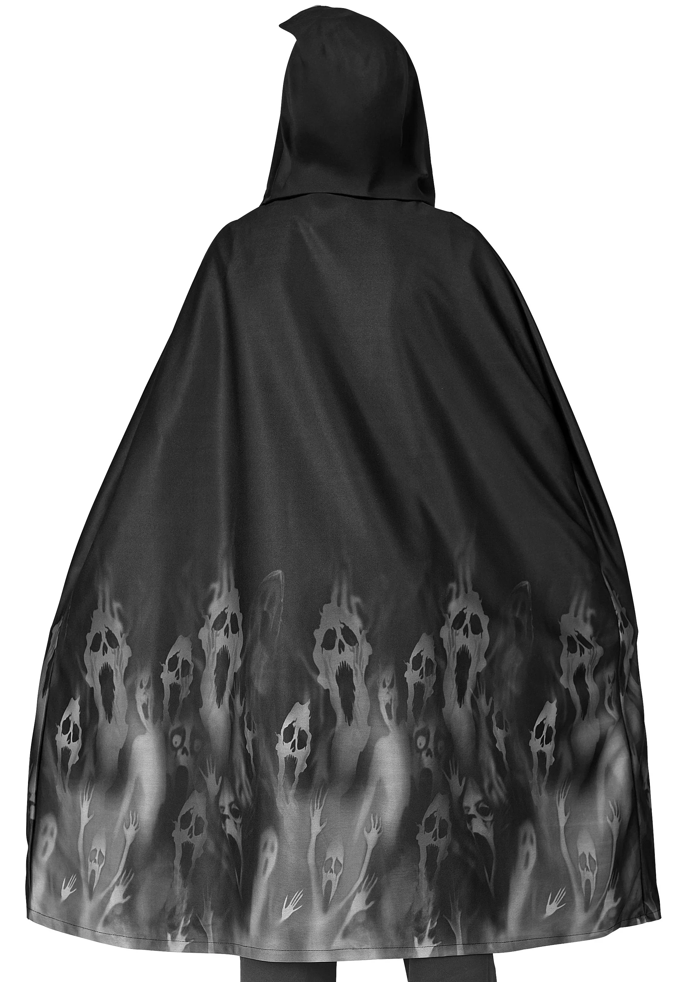 Capa con Capucha Negra con Fantasmas Infantil - Image 2