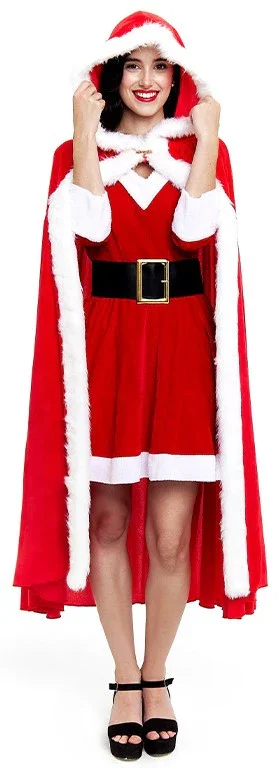 Capa de Mamá Noel con Capucha para Mujer - Image 3