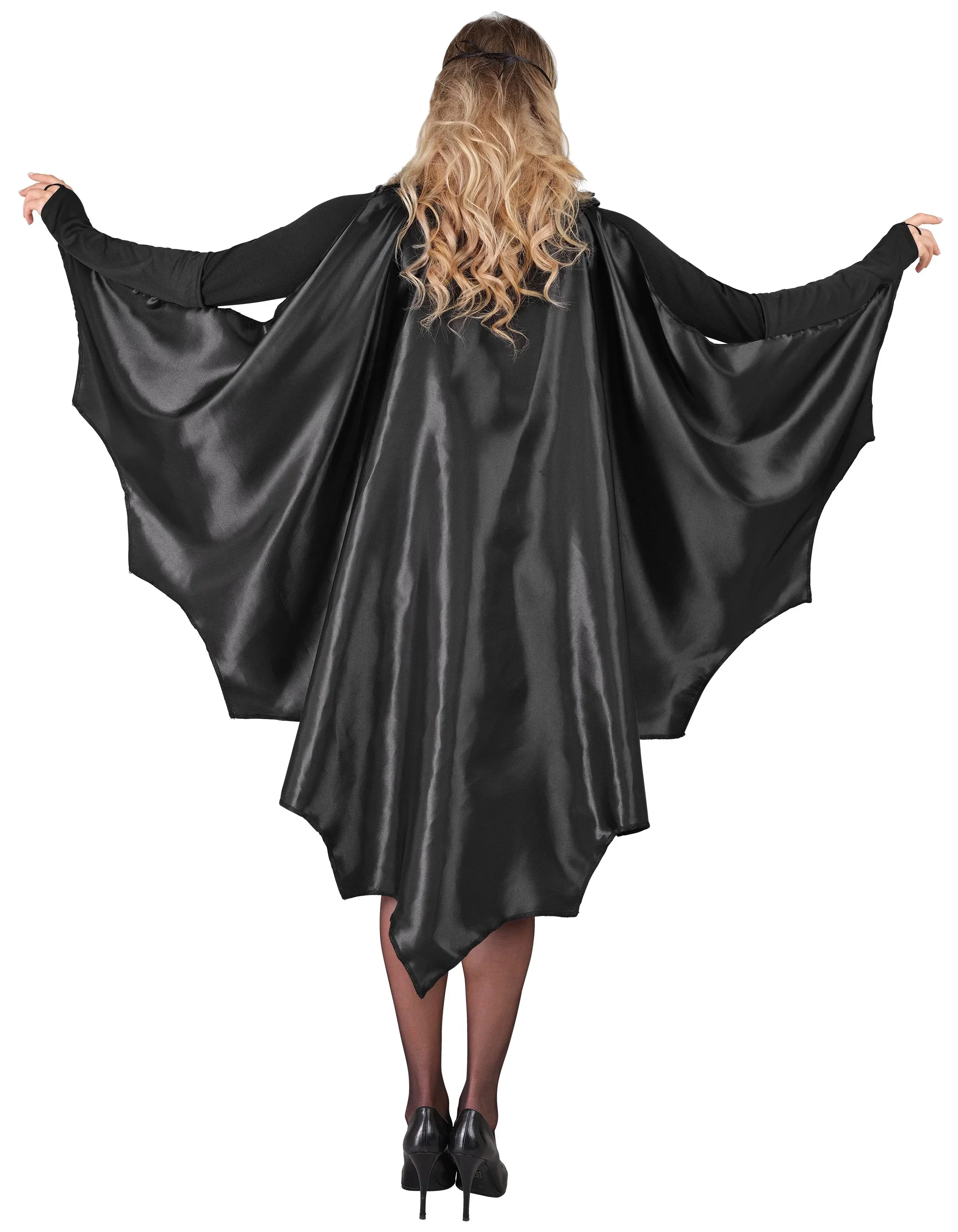 Capa Negra de Alas de Murciélago Vampiro para Adulto - Image 2
