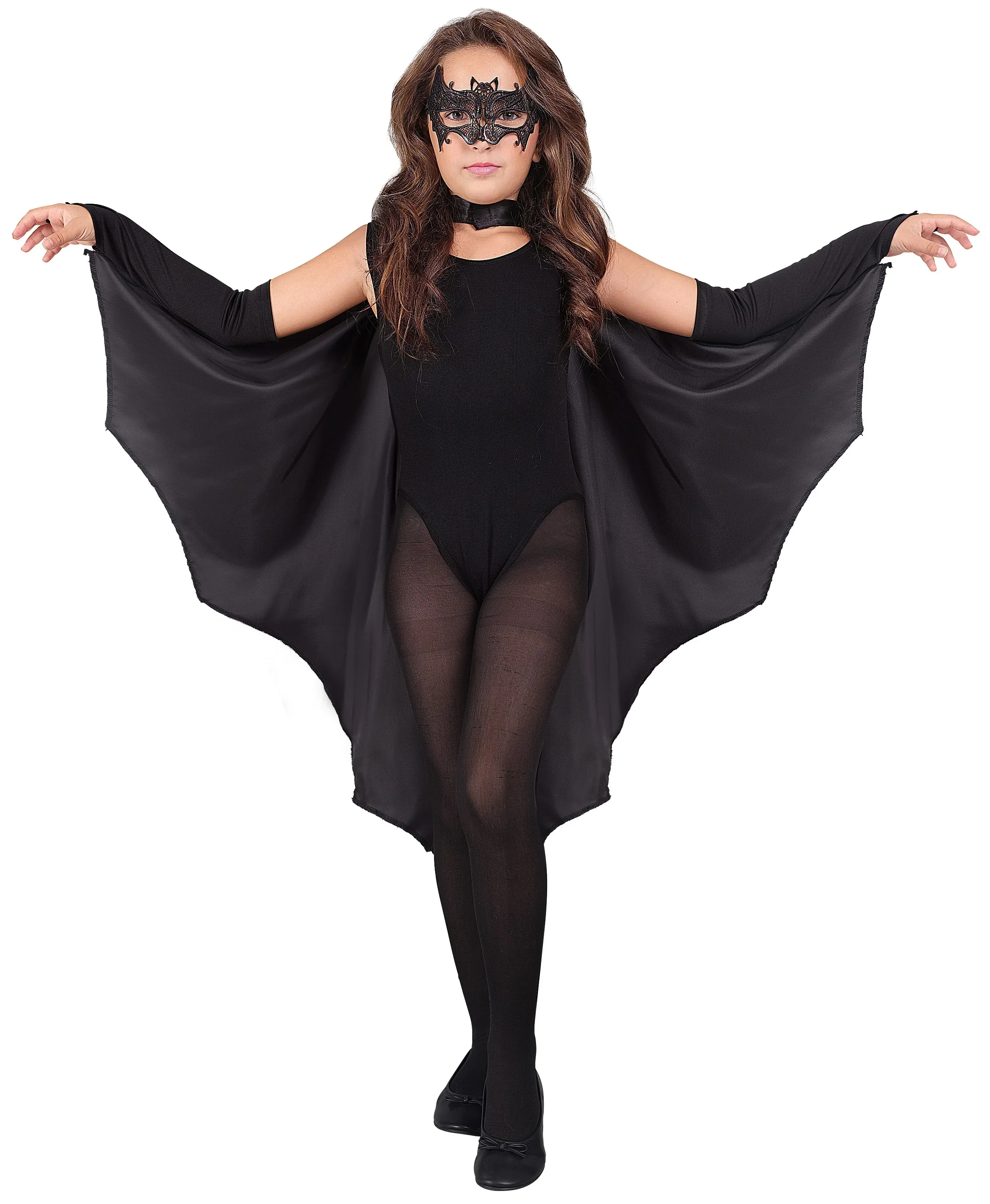 Capa Negra con Alas de Murciélago Vampiro Infantil - Image 3