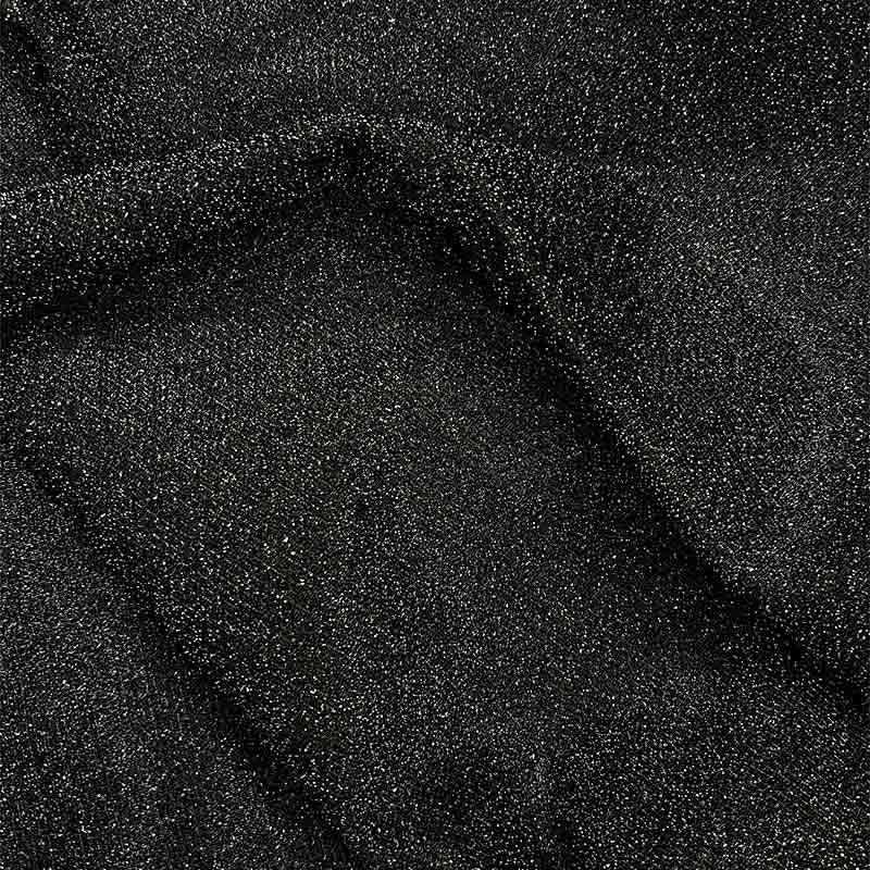 Capa Negra Corta de Lamé para Adulto - Image 2