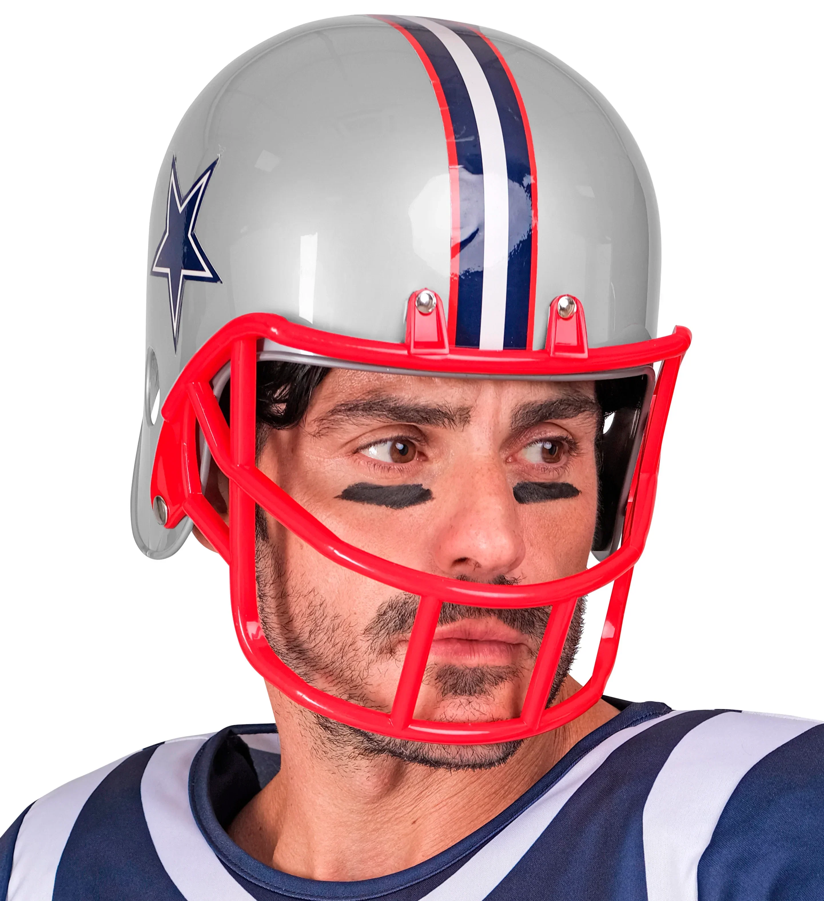 Casco de Fútbol Americano con Estrella Azul para Adulto - Image 2