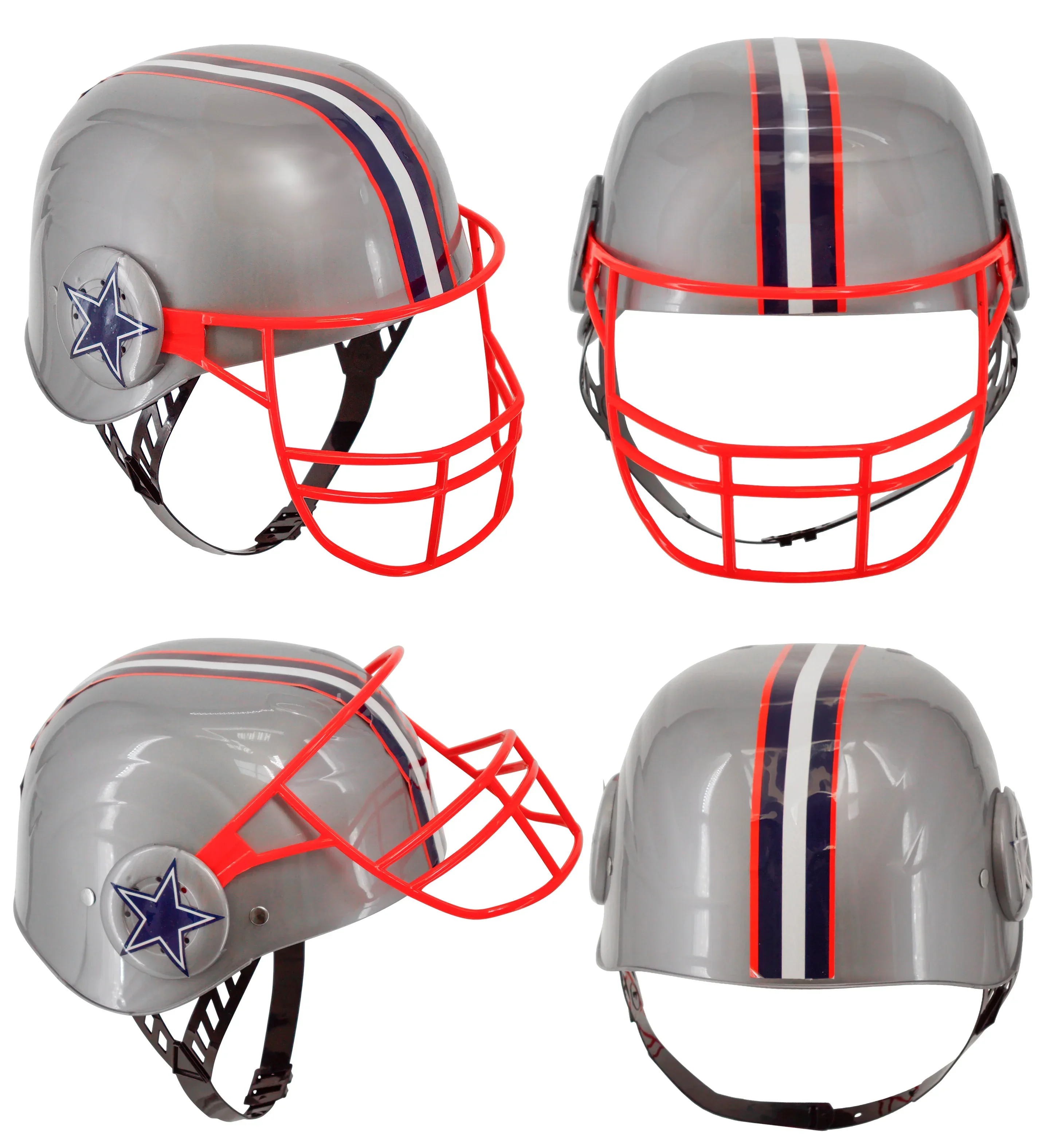 Casco de Fútbol Americano con Estrella Azul Infantil - Image 3