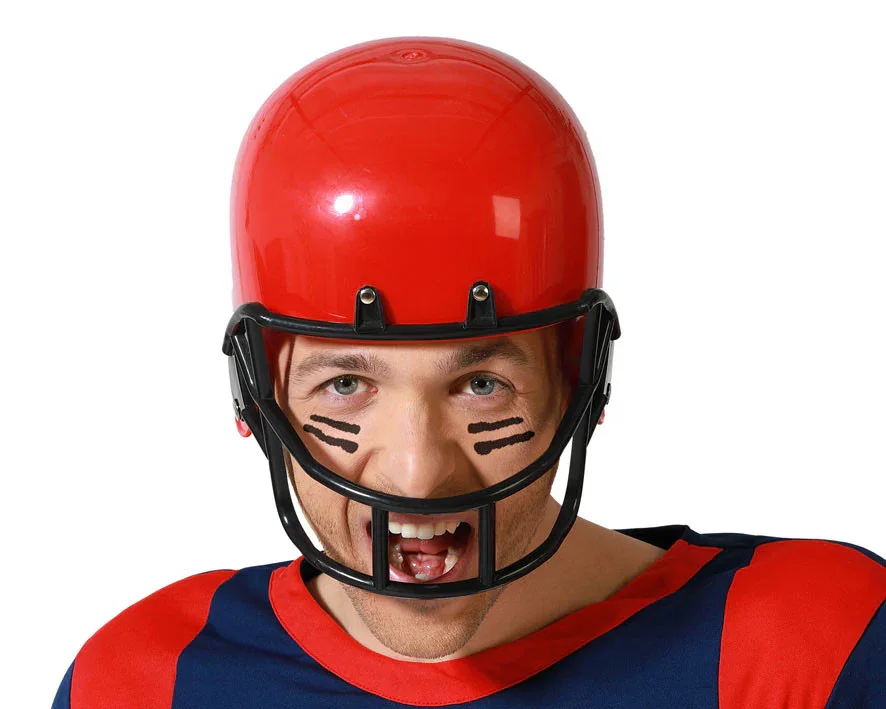 Casco de Fútbol Americano Rojo - Image 2