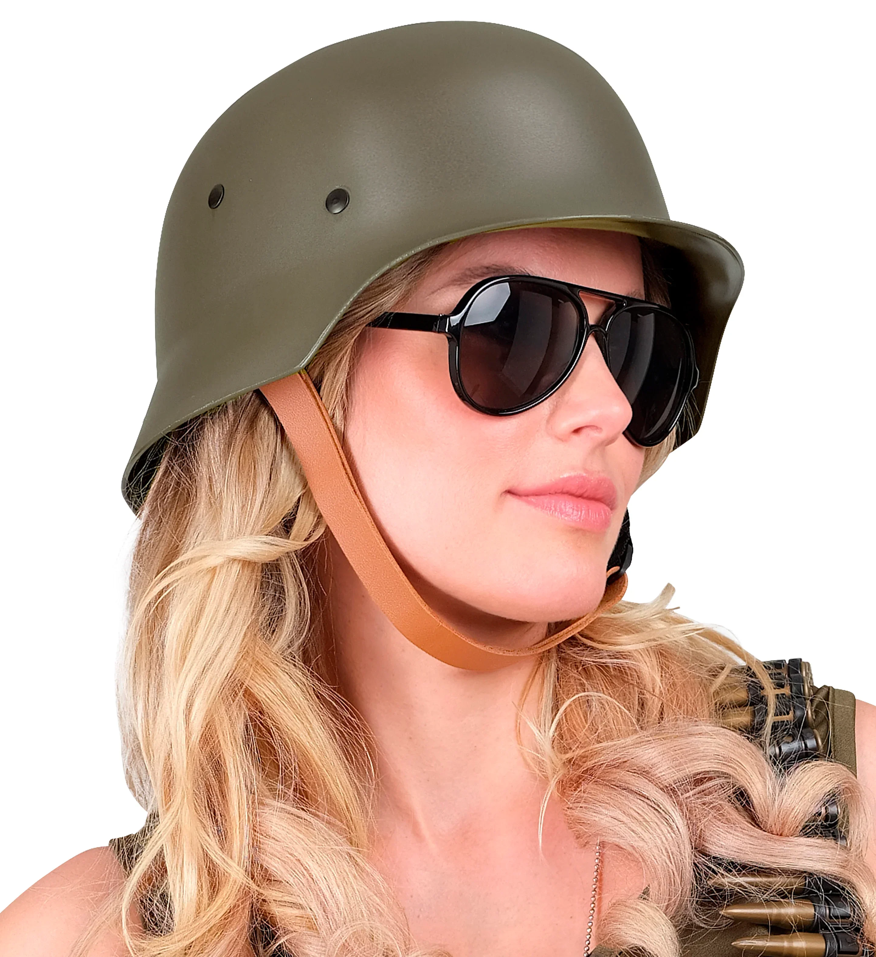 Casco Militar Verde para Adulto - Image 4