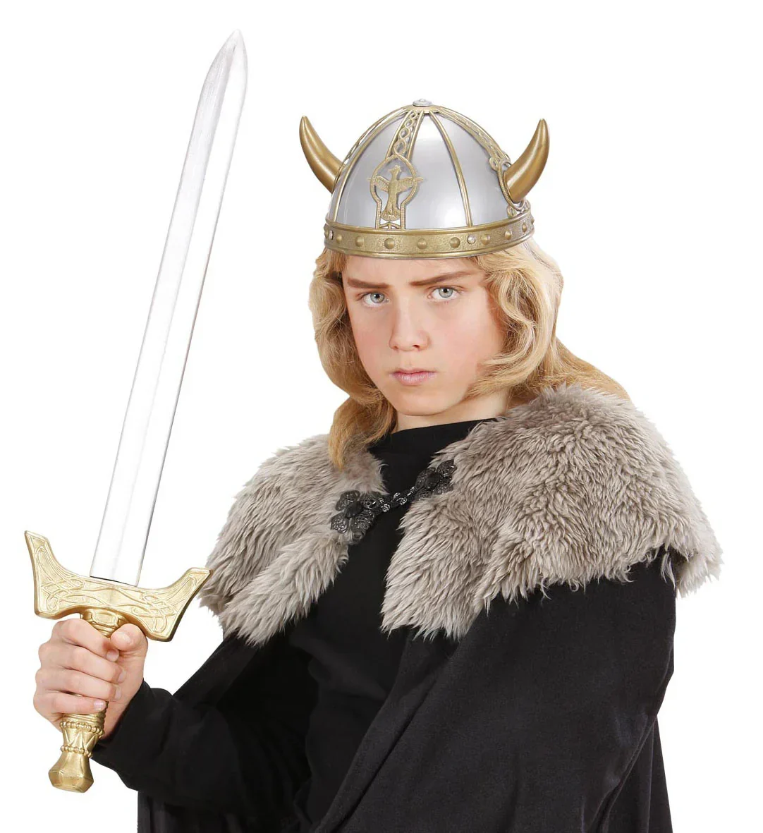 Casco de Vikingo con Cuernos Pequeños - Image 2