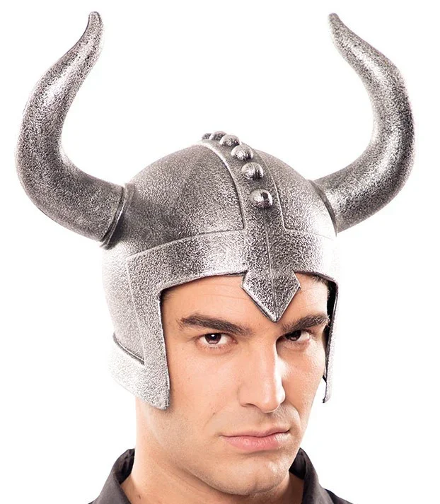 Casco Vikingo Efecto Metálico - Image 2