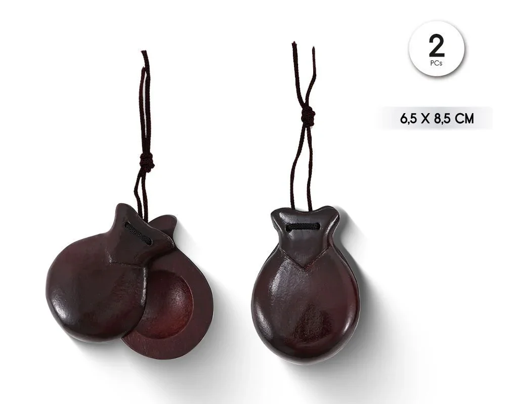 Castañuelas de Madera Marrones