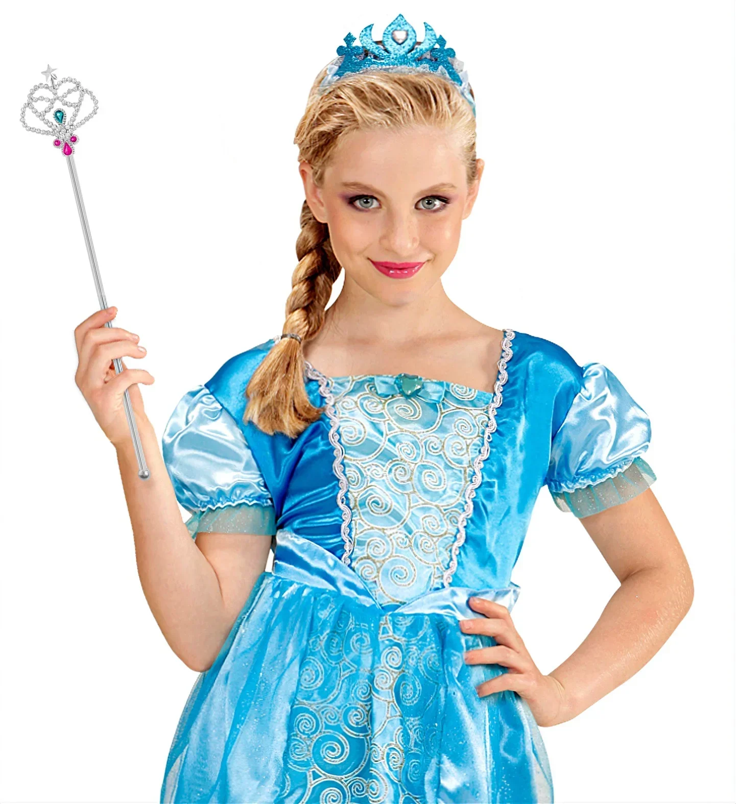 Cetro de Princesa Plateado con Gemas - Image 2
