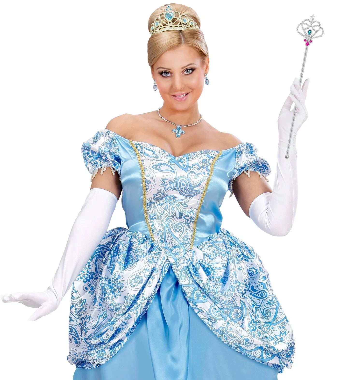 Cetro de Princesa Plateado con Gemas - Image 4
