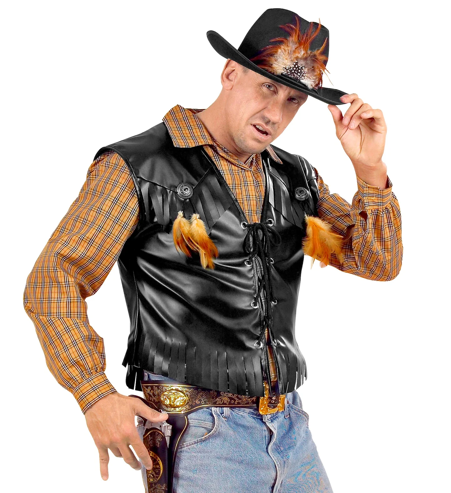 Chaleco de Cowboy o Rockero para Hombre - Image 3