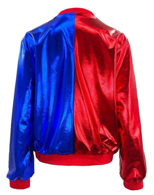 Chaqueta Bomber de Harley Villana Roja y Azul para Mujer - Image 2