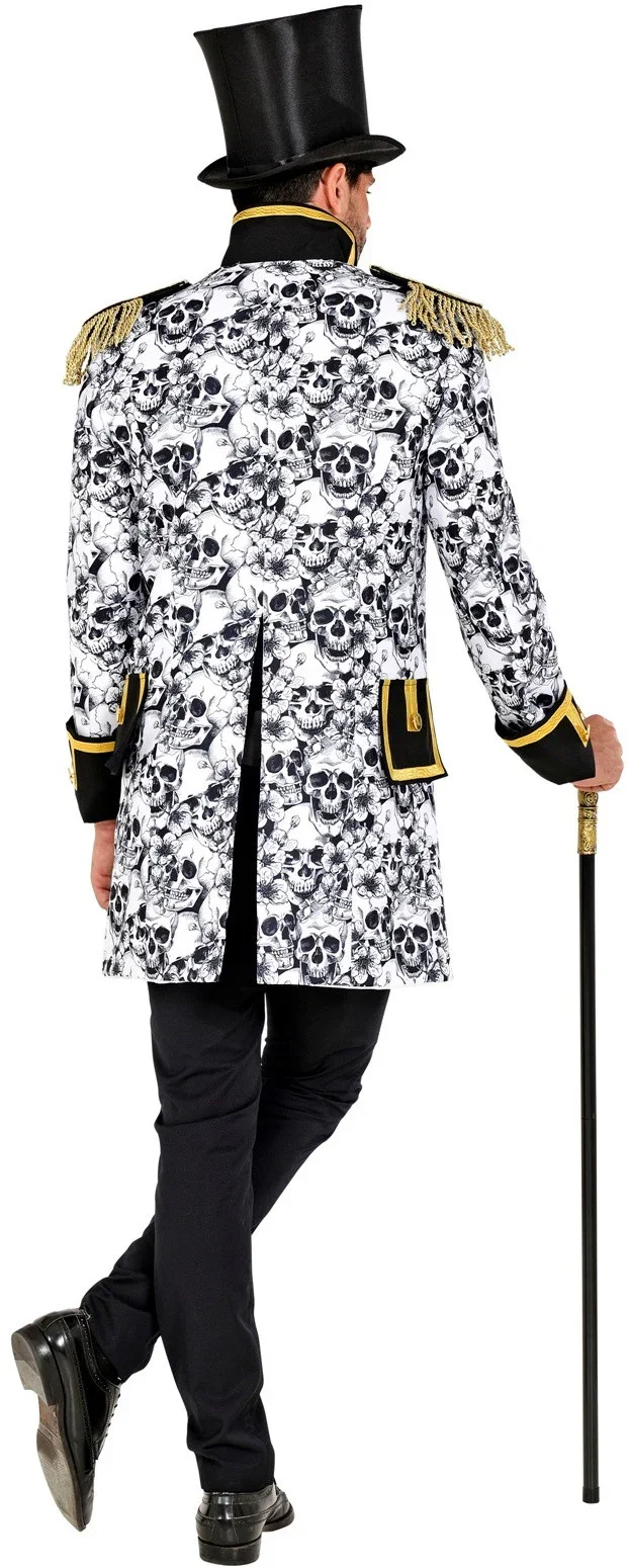Chaqueta Calaveras con Pechera Dorada para Hombre - Image 2