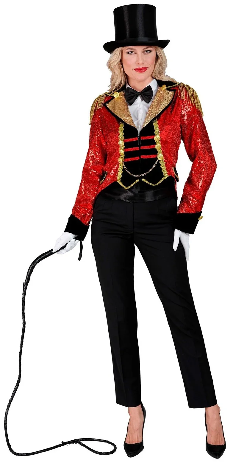 Chaqueta de Domadora Roja con Lentejuelas para Mujer - Image 2