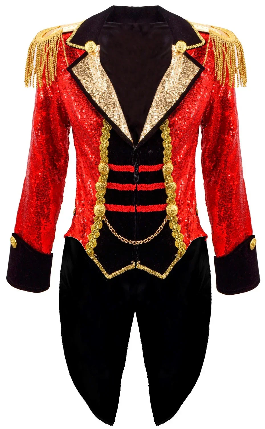 Chaqueta de Domadora Roja con Lentejuelas para Mujer - Image 3
