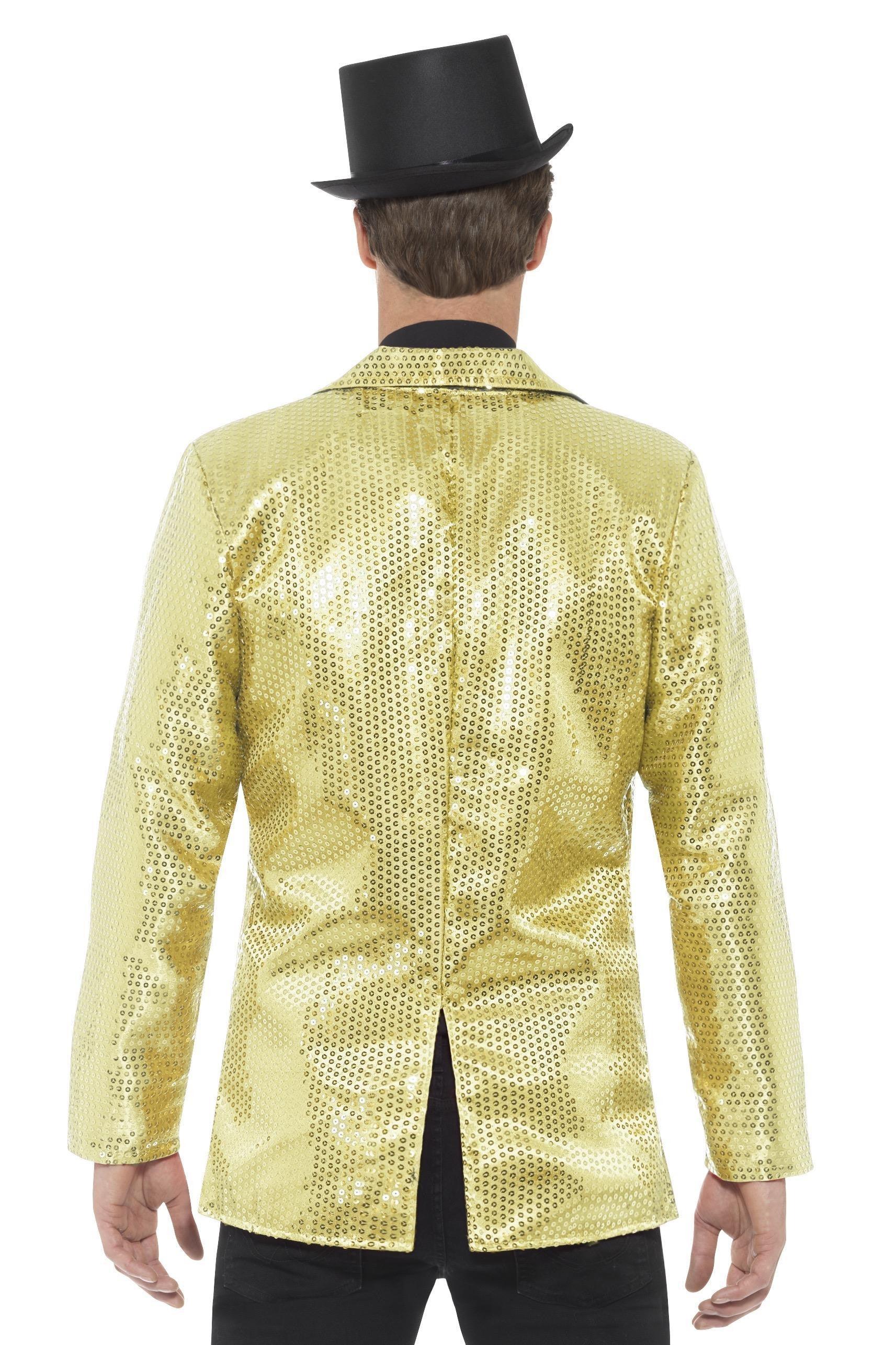Chaqueta Dorada con Lentejuelas para Hombre - Image 2