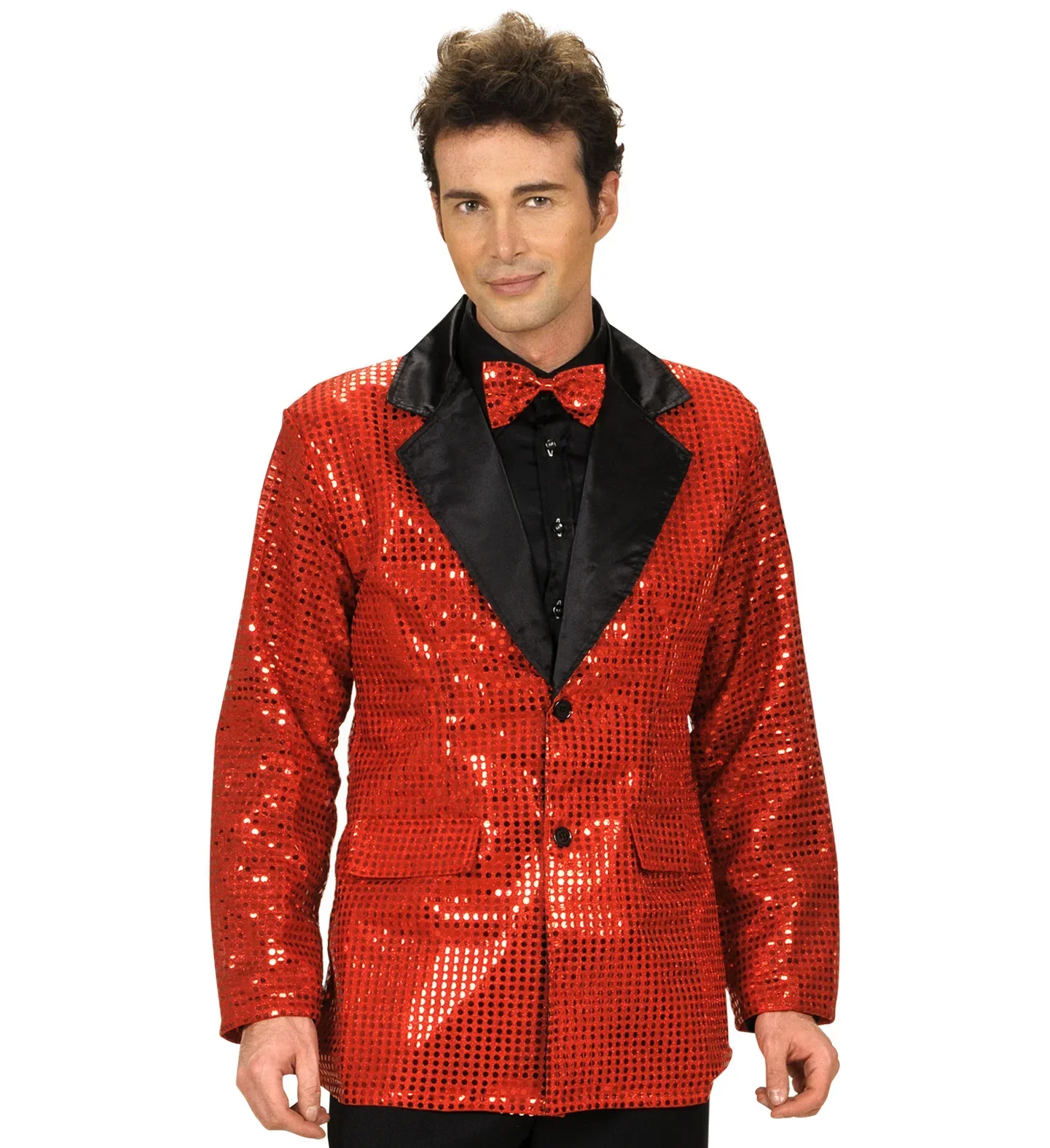 Chaqueta de Lentejuelas Rojas para Hombre - Image 3