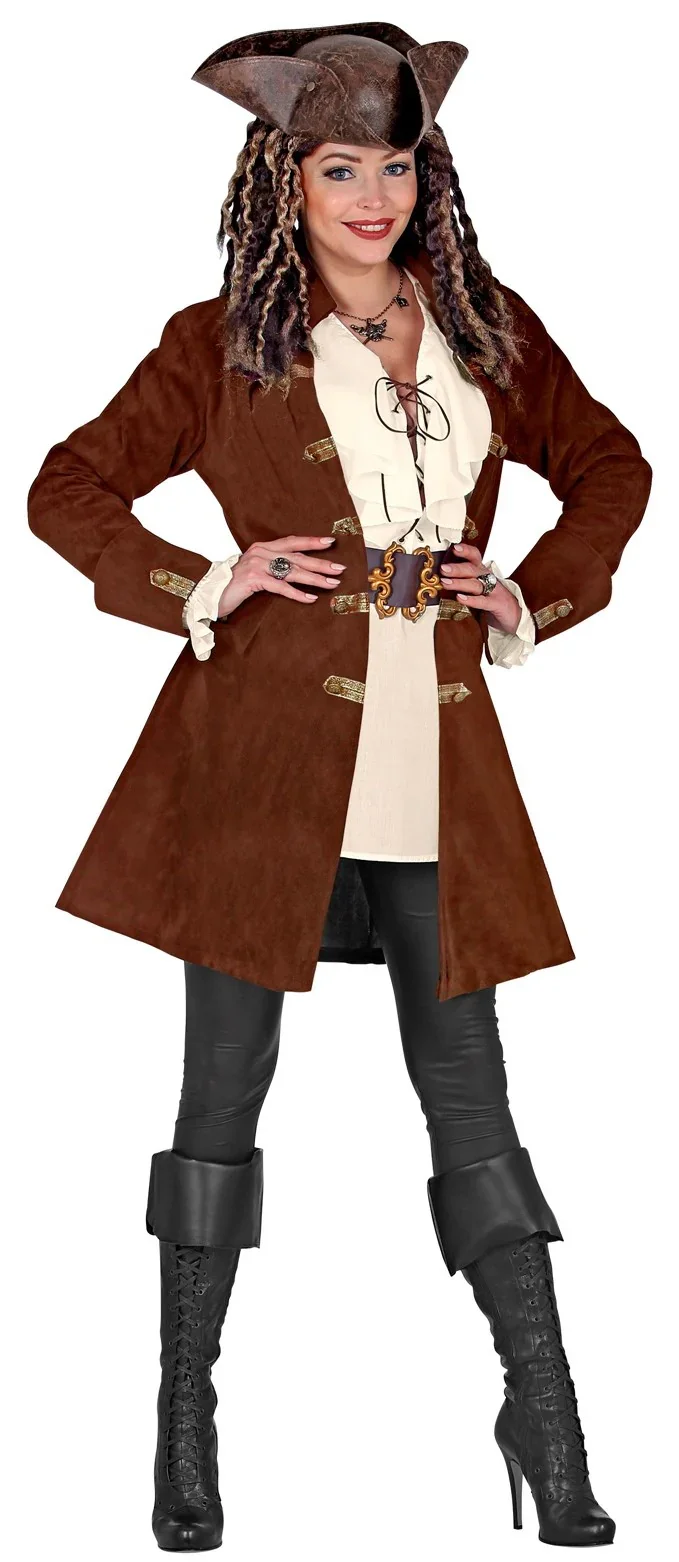 Chaqueta Pirata Marrón para Mujer