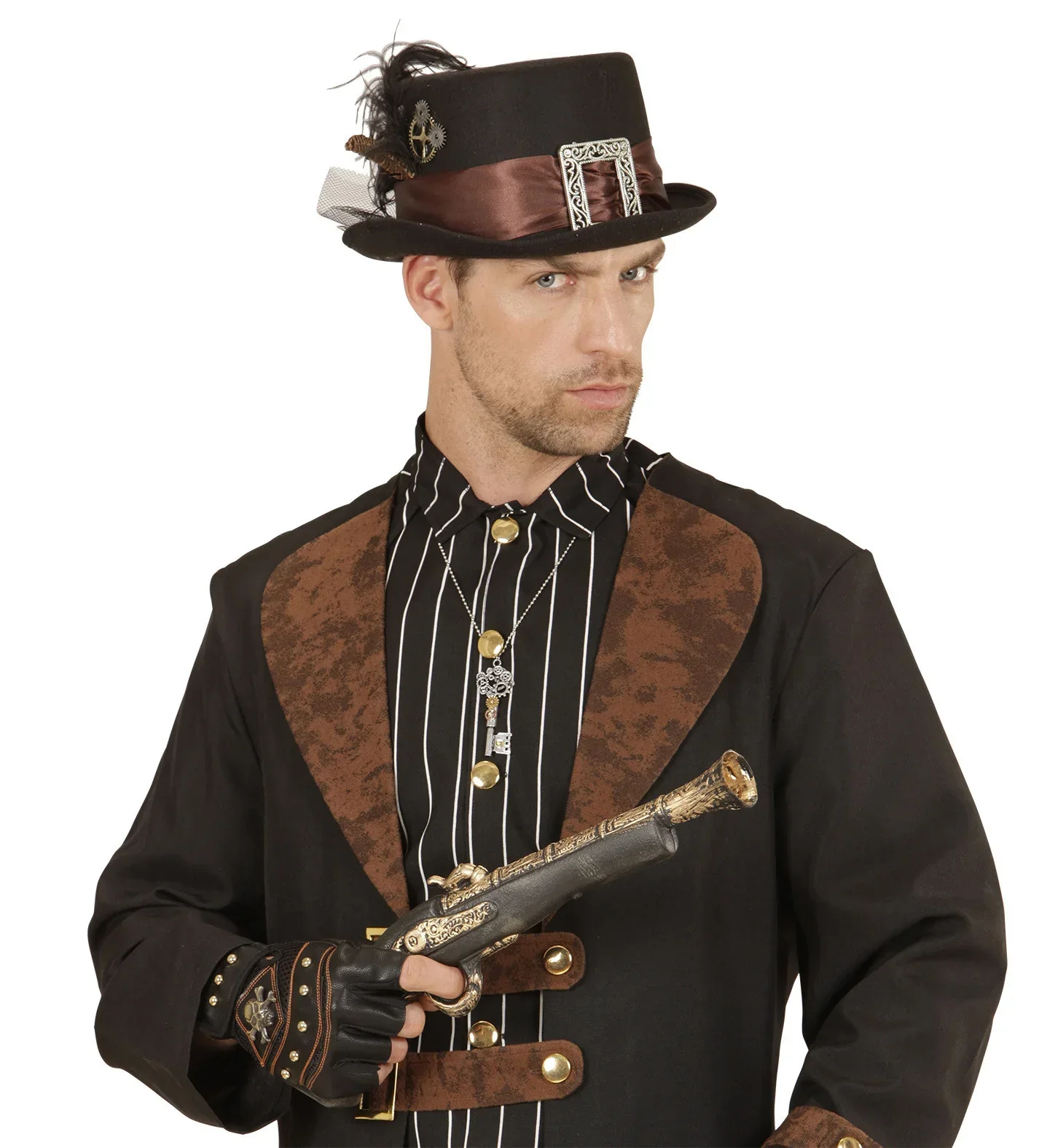 Chistera de Steampunk con Plumas - Image 3