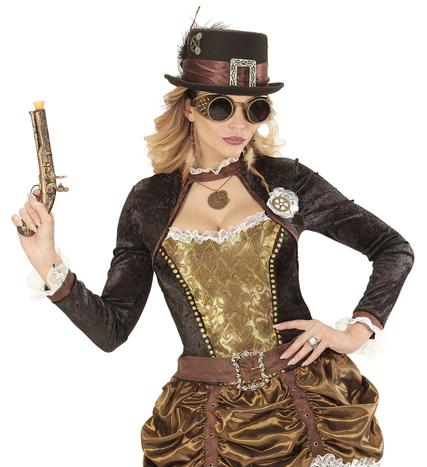 Chistera de Steampunk con Plumas - Image 5