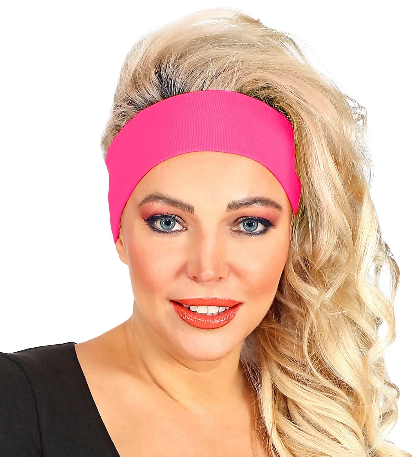 Cinta Años 80 Rosa Neón para el Pelo - Image 3