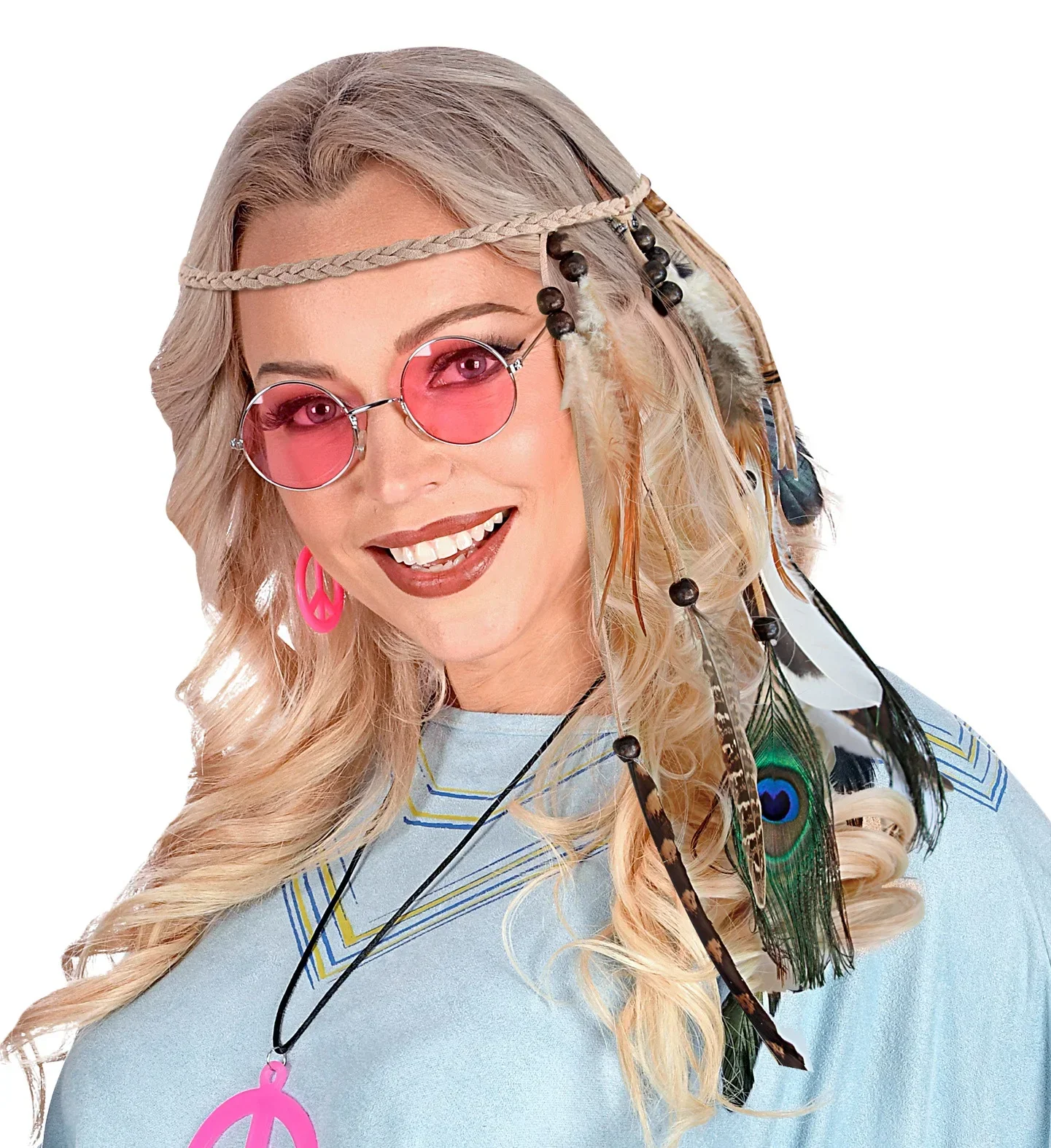 Cinta Hippie para el Pelo con Plumas de Animales - Image 3